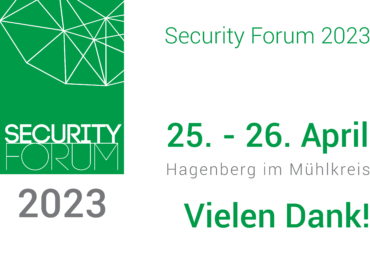 Security Forum 2023 – Danksagung!